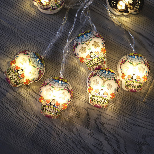 SCENTAVA Cute Halloween Skull Lights String